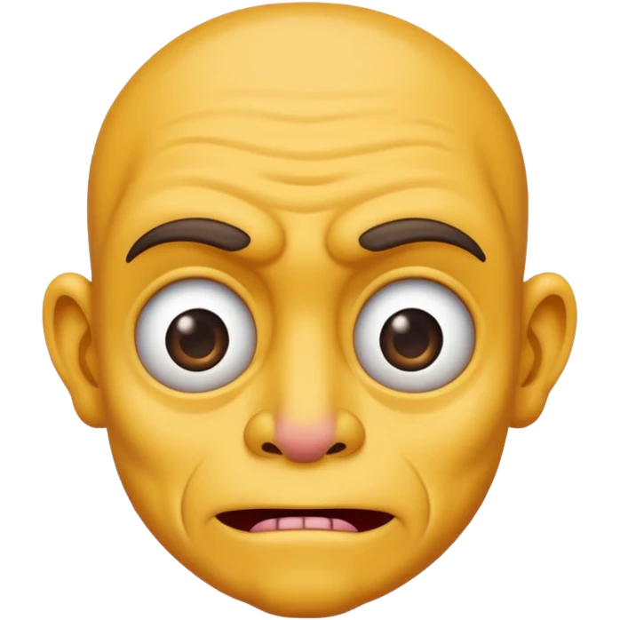 an very very very ugly human, male, with many ugly characteristics emoji