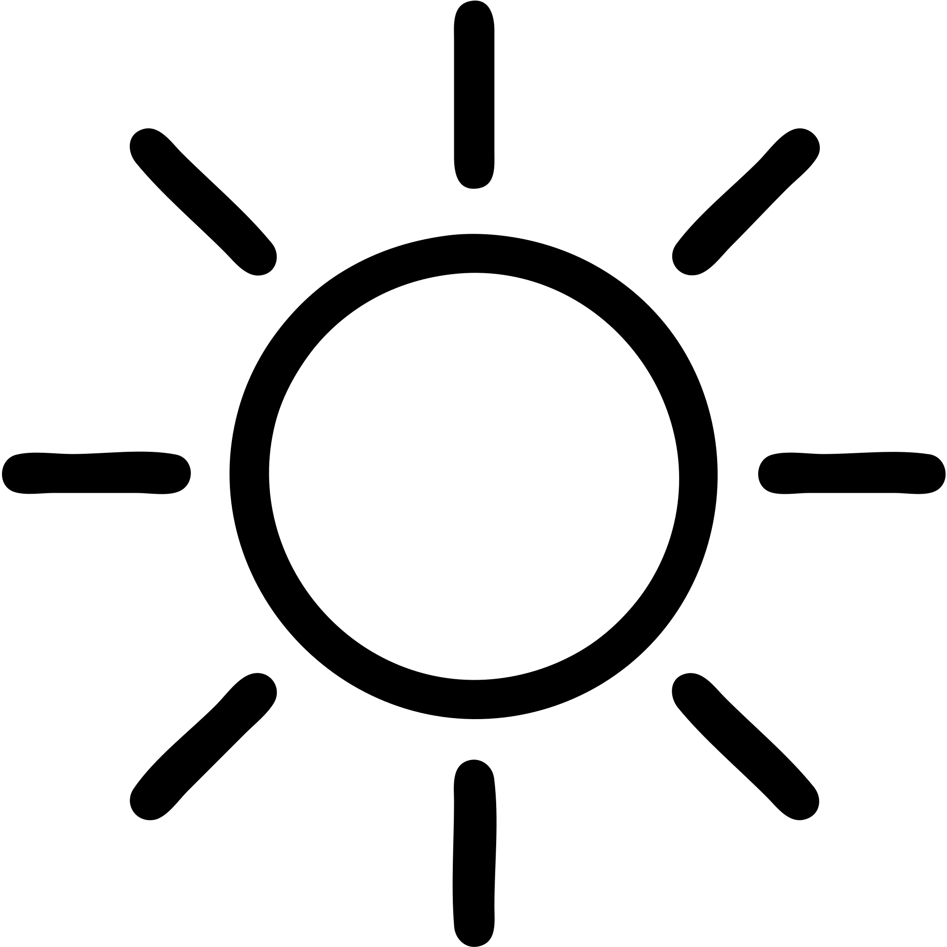 transparent sun with black outline emoji
