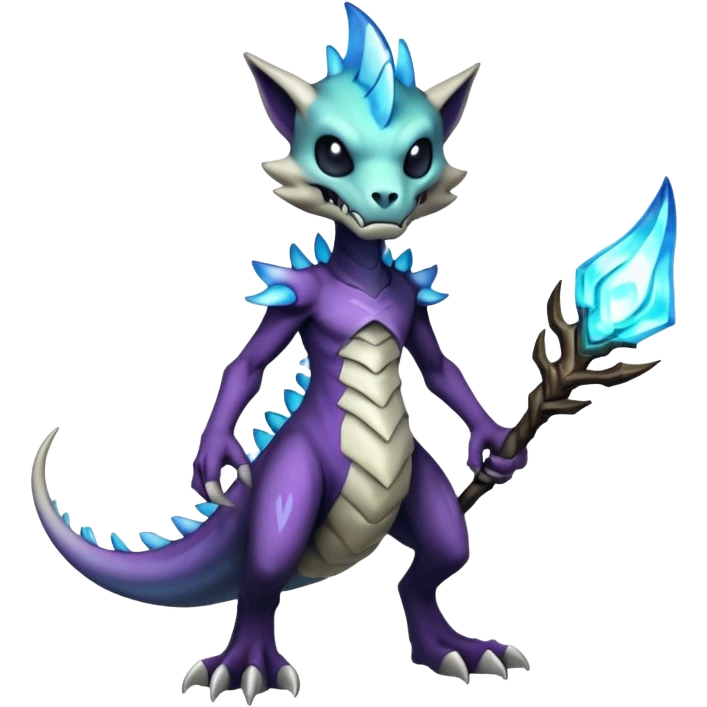 Shiny Bioluminescent Evil Glowing Ethereal Eldritch Marowak-Duskull-Darkdramon-fusion emoji