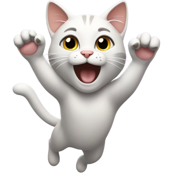 Cat flying emoji