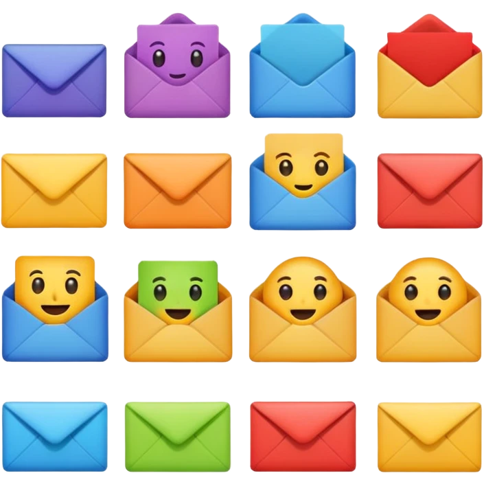 Mail emoji set emoji