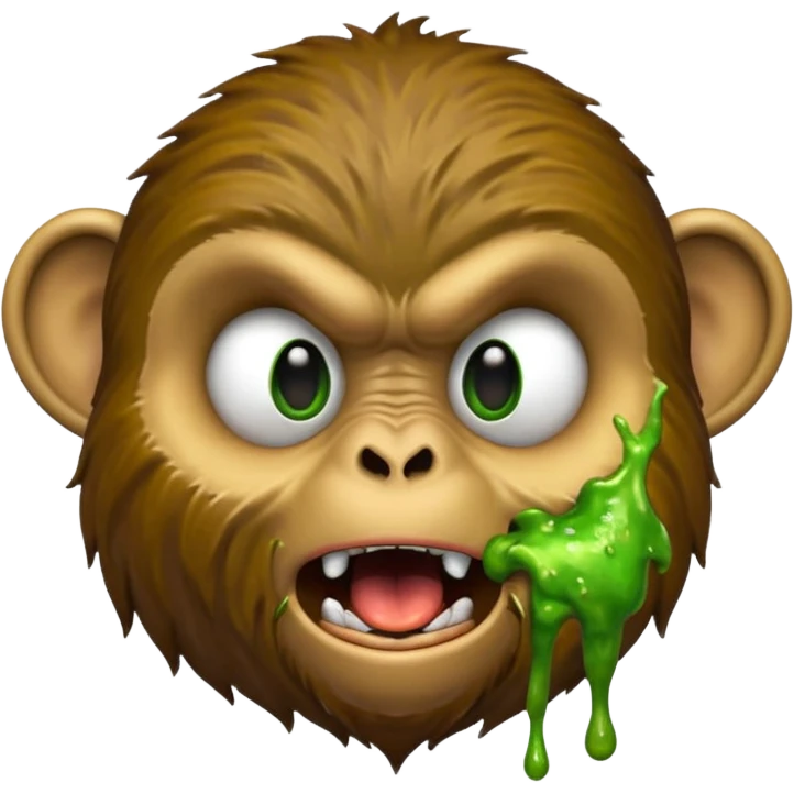 Puking Monkey emoji