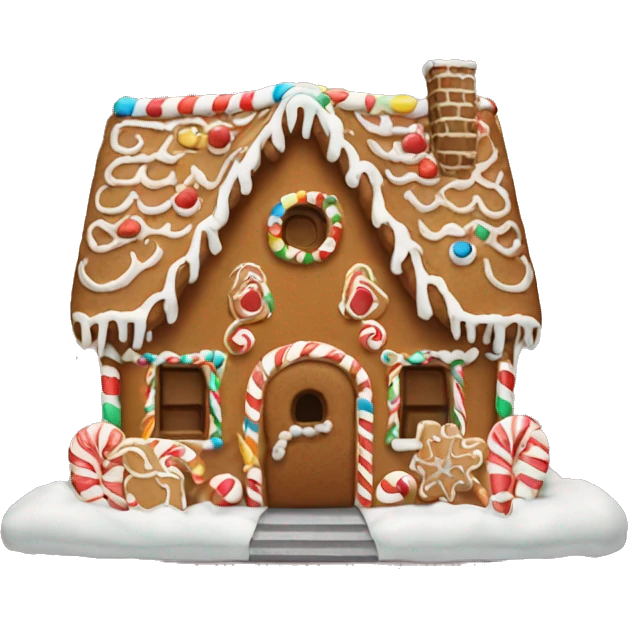 gingerbread house emoji