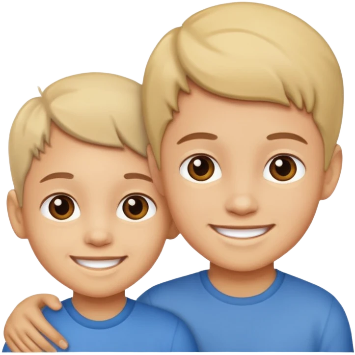 two kids light skin emoji