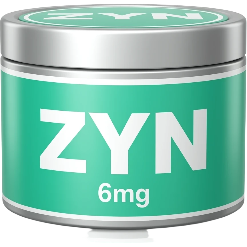 Cool mint 6mg zyn can emoji