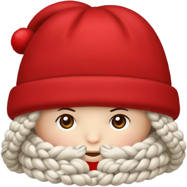 A red hat emoji