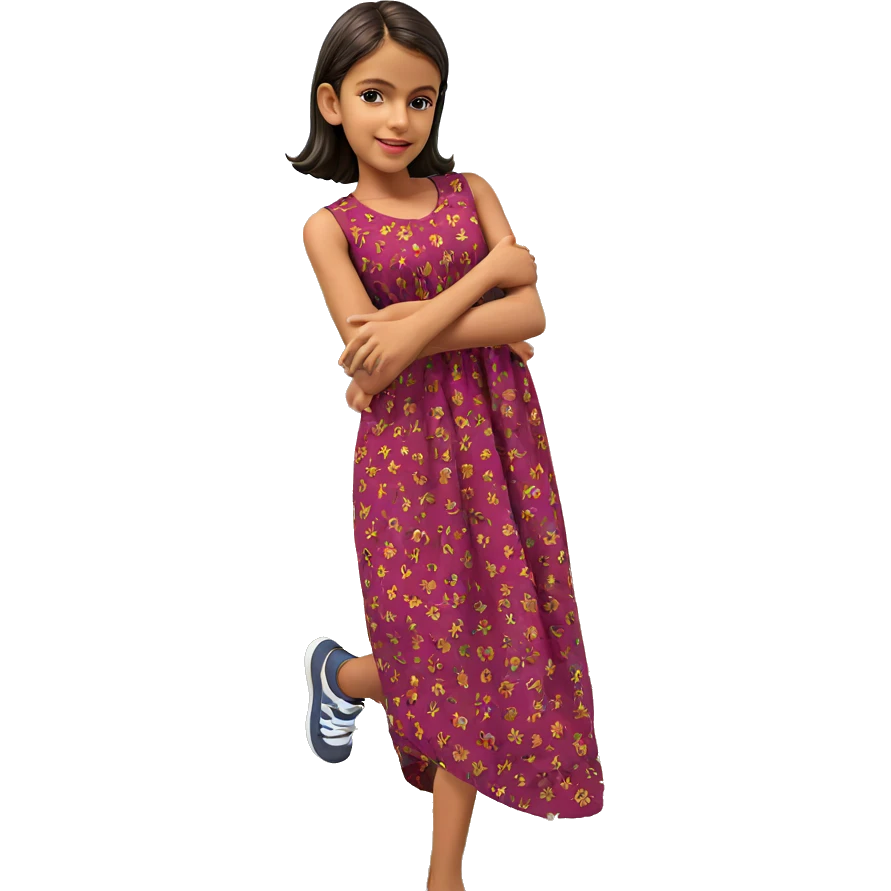 girl in outdoor dress emoji