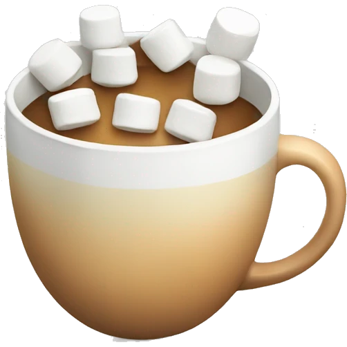 Cup with marshmallows  emoji