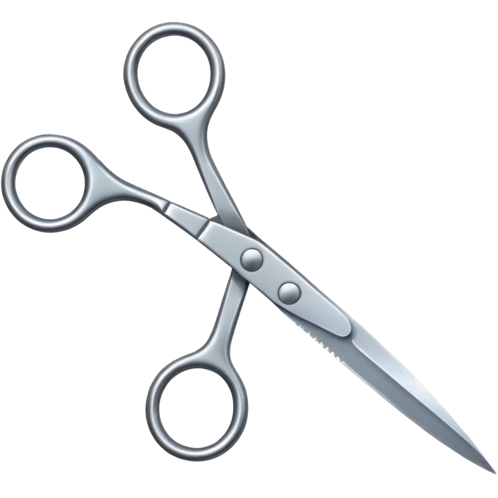 Scissors cutting id emoji
