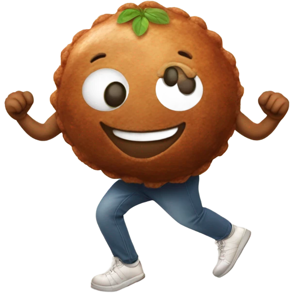 Meatball walking emoji