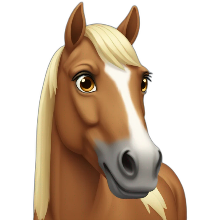 front-facing-horse emoji