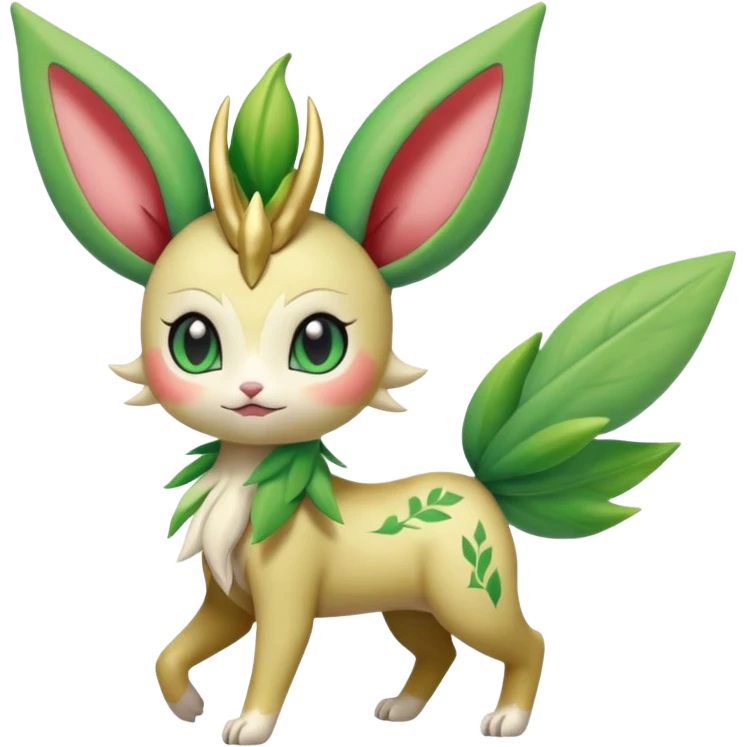 Meloetta-Shaymin-Leafeon-Celebi-Gatomon-Pteromon-hybrid emoji