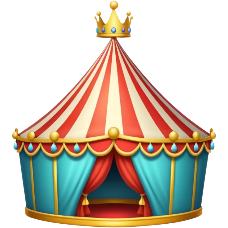 crown with circus emoji