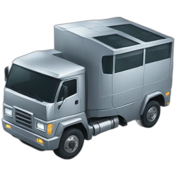 Cyber truck personified emoji