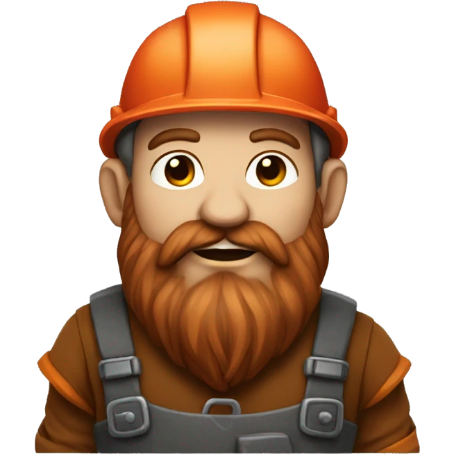 dwarf miner with red beard  emoji