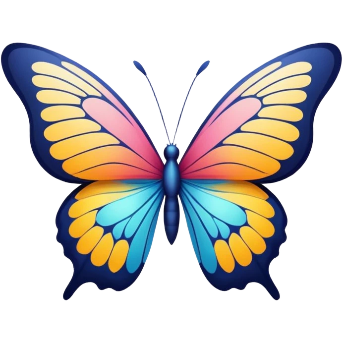 
A stylized butterfly with a subtle, upward-trending graph or spike pattern integrated into its wing design.	The butterfly is a powerful symbol of transformation, growth, and intuition. emoji