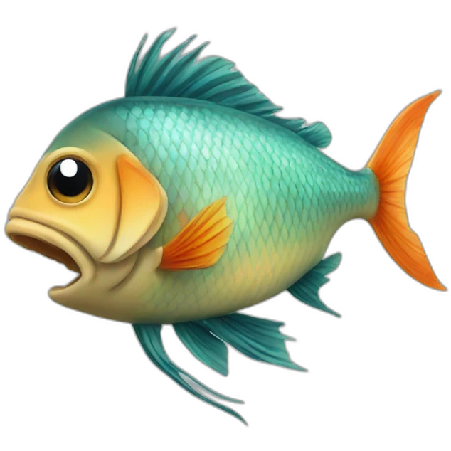 Fish-wind-blow emoji