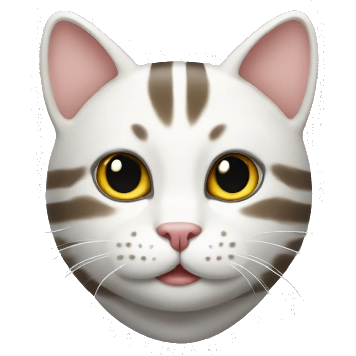 white striped cat emoji