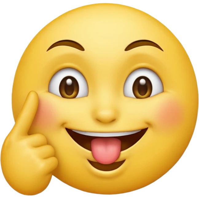 Round yellow emoji face with sexy eyes biting its index in a slightly erotic way biting its finger i say biting its fucking finger you dumbass emoji