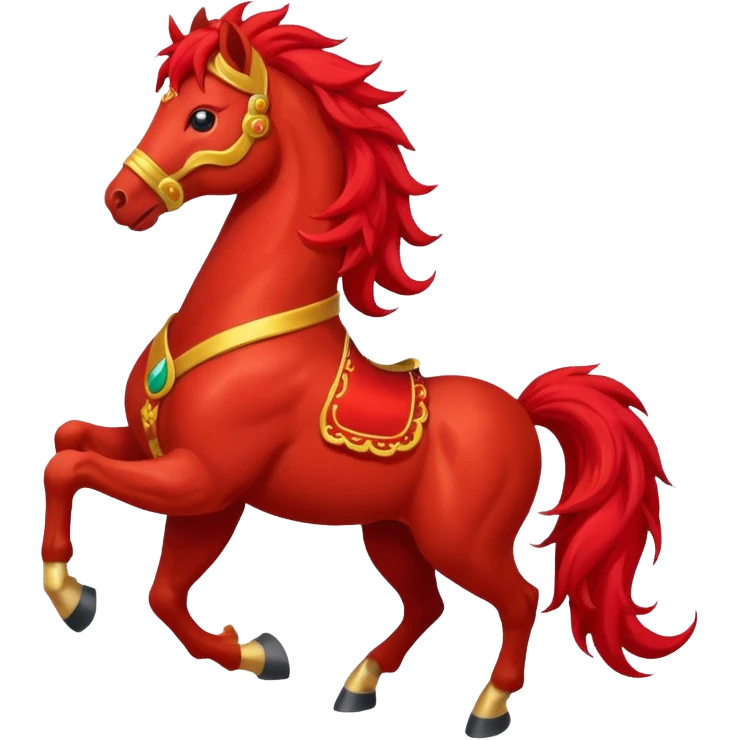 chinese fire horse happy new year emoji