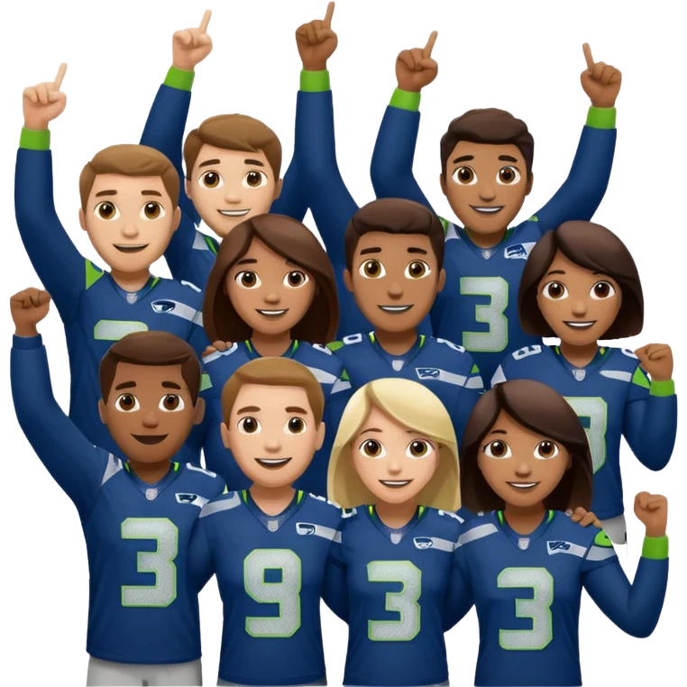 Seahawks celebrating emoji