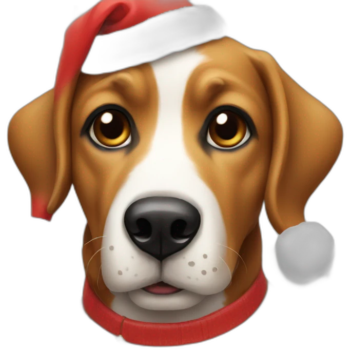 christmas dog emoji
