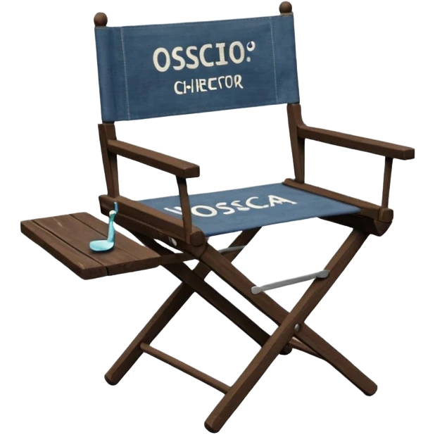 Director’s chair – "osca" foldable chair with “Director” text. emoji