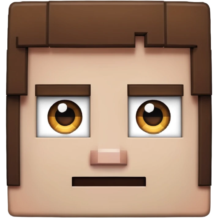square shape minecraft herobrine face  emoji