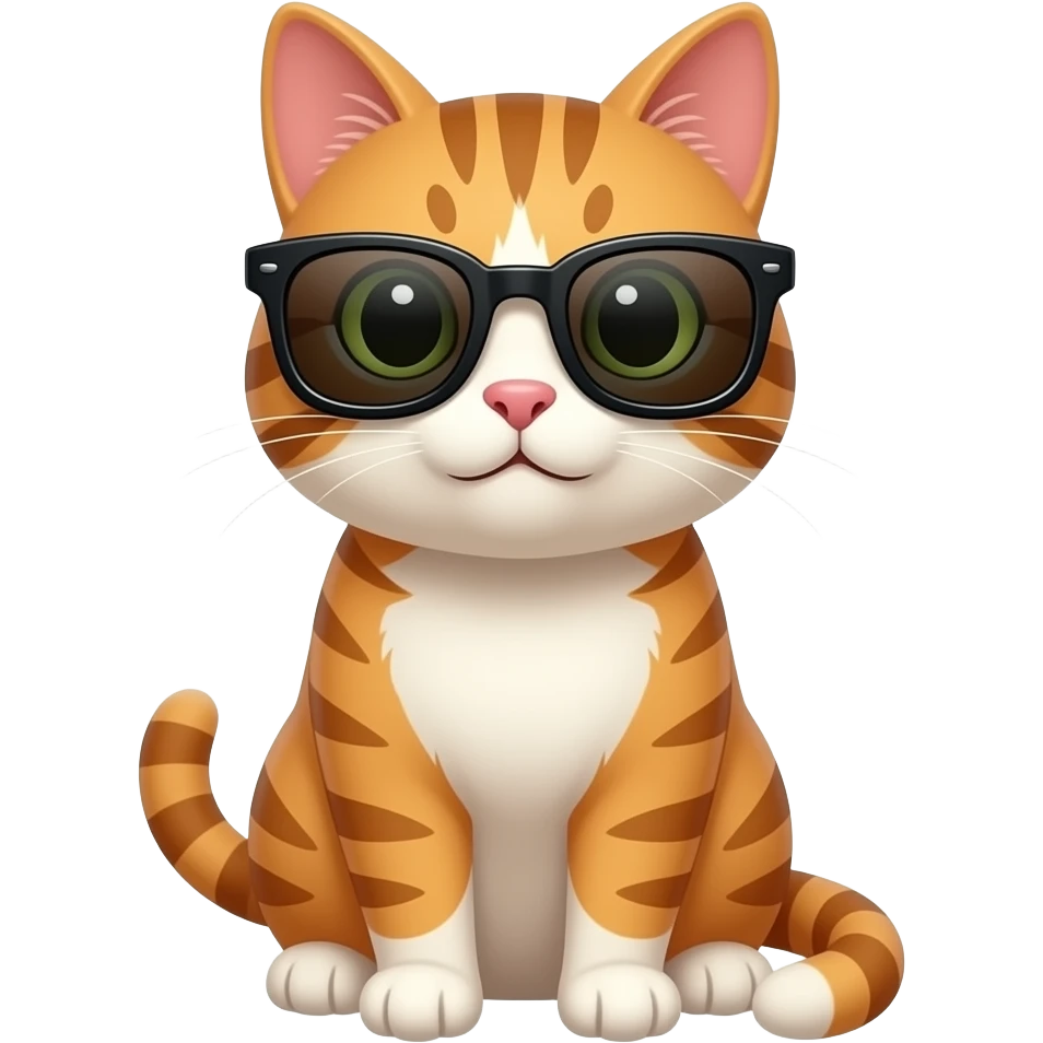Cat wearing sunglasses emoji