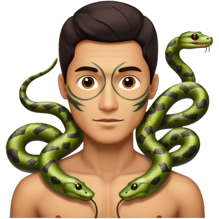 snake electric man emoji