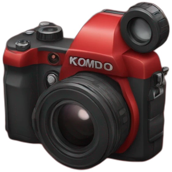 Red Komodo camera emoji