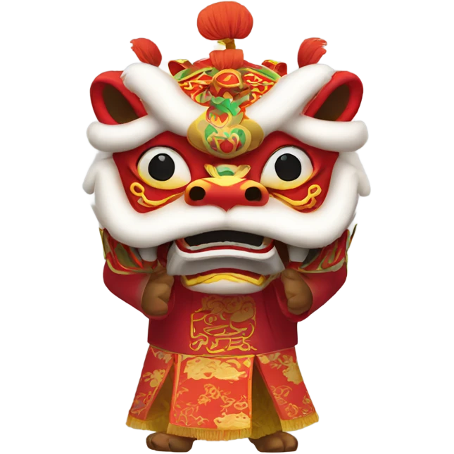Lion dance emoji