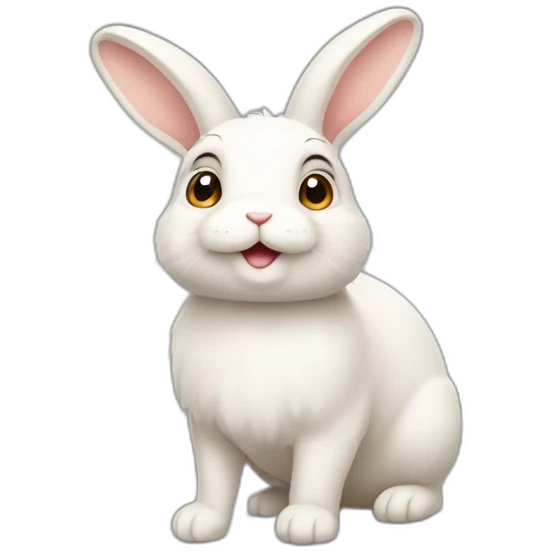 Lapin trop mignon emoji