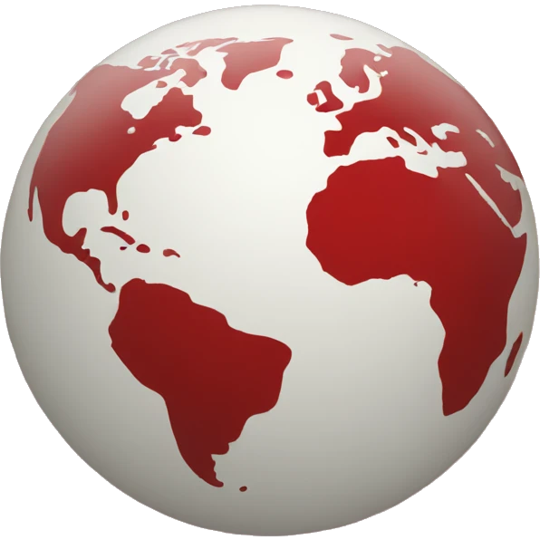 red globe emoji