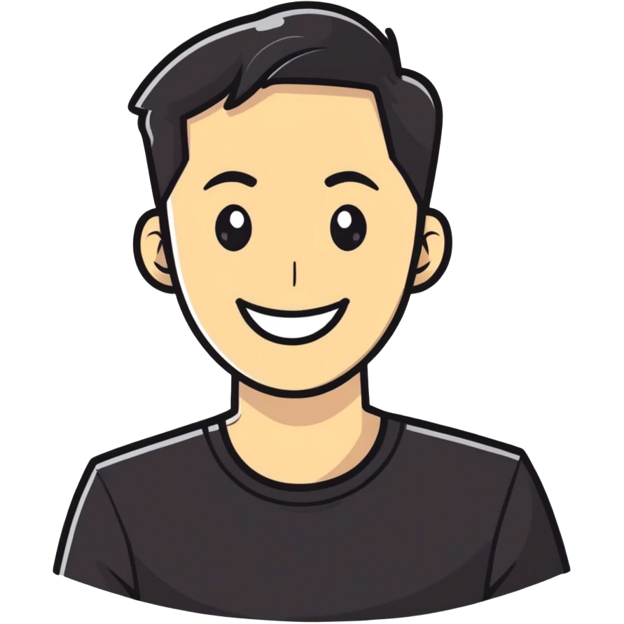 cool guy in black shirt emoji