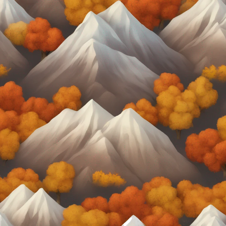 autumn mountain emoji