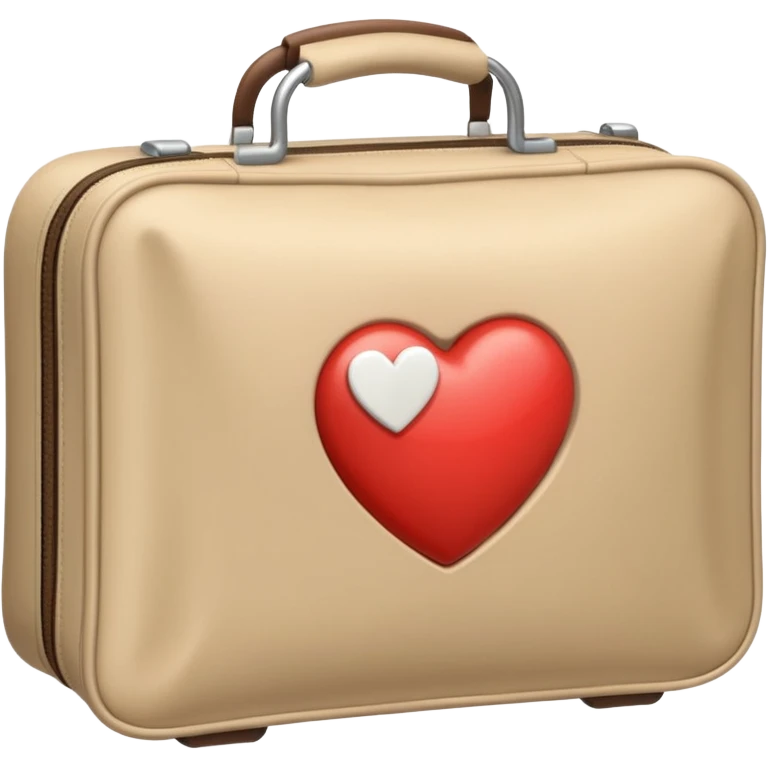 an medical bag in beige with a little heart emoji