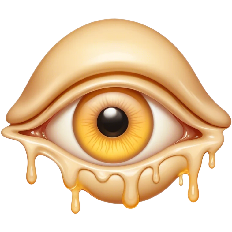 melted surreal eye emoji
