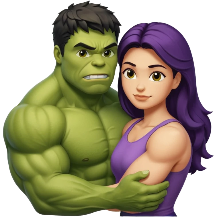 hulk namorando com mulher emoji