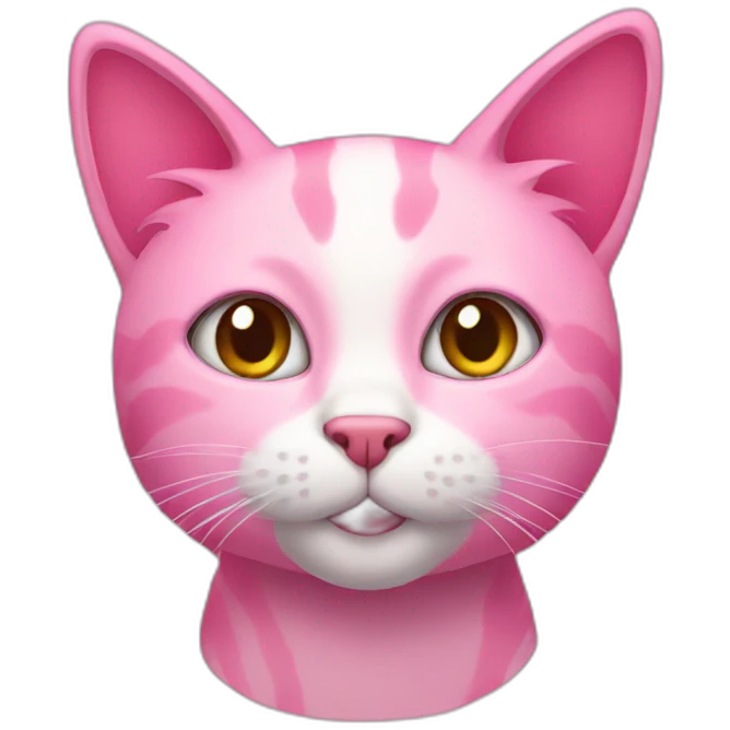Pink cat  emoji