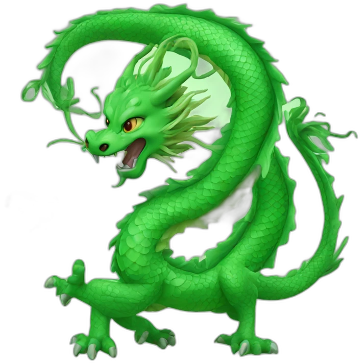 Chinese dragon green emoji