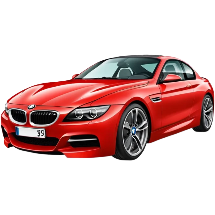bmw red car  emoji