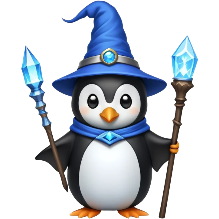Penguin Wizard emoji
