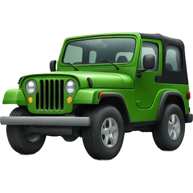 Green jeep emoji