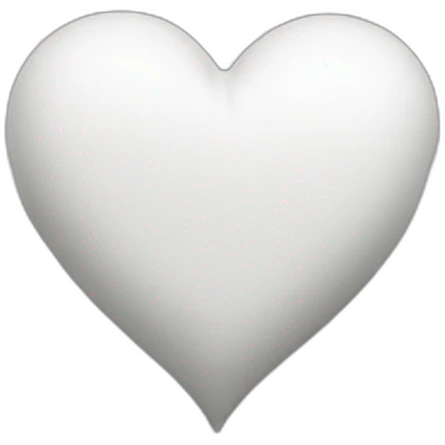 Money white heart emoji