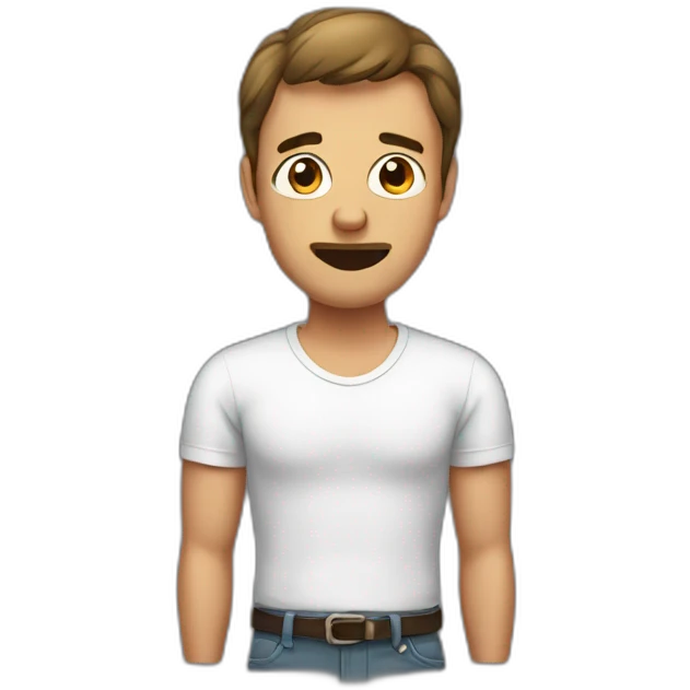 man frustrated from lack of sex emoji