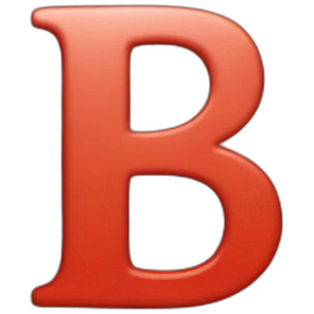 red lowercase letter b emoji