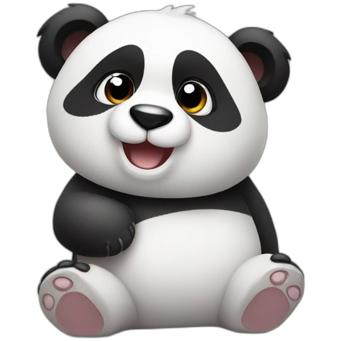 Cute panda emoji