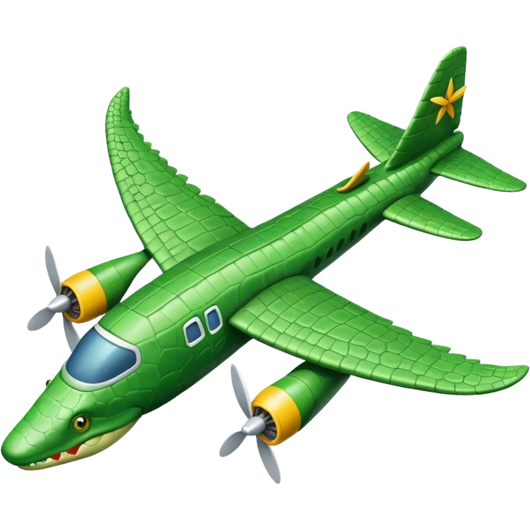 Cocodrilo avion  emoji
