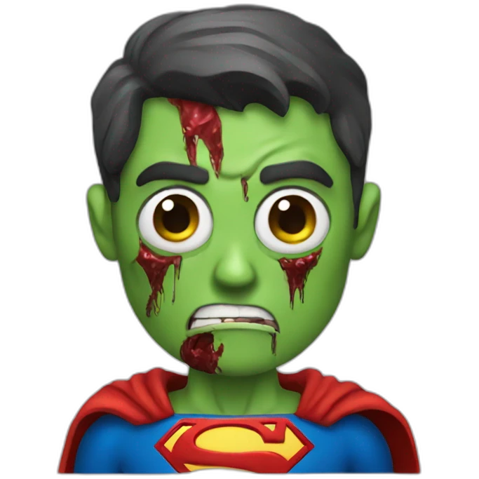 Zombie superman emoji